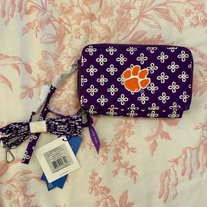 Vera Bradley Clemson Wristlet